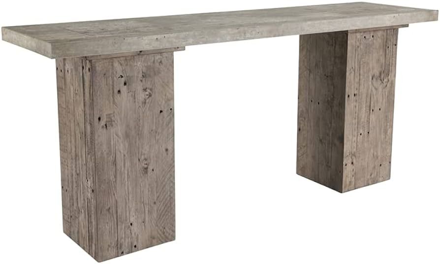 Kosas Home Paxton Transitional Wood Console Table in Antique Gray | Amazon (US)