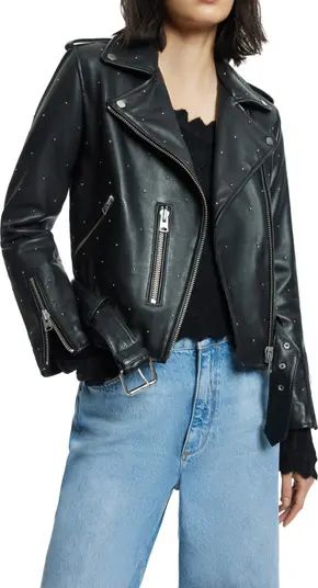 Balfern Studded Leather Biker Jacket | Nordstrom