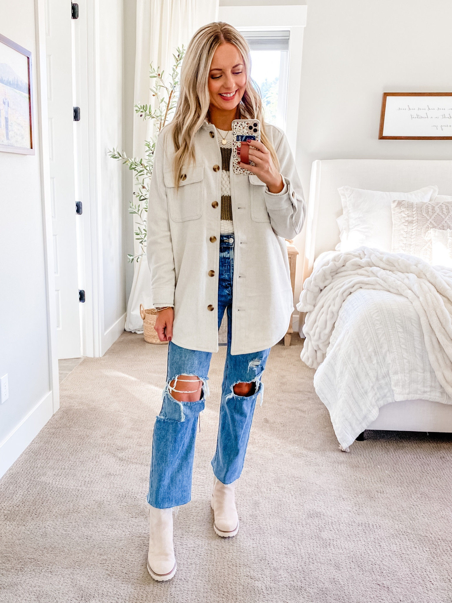 Old Navy shacket on sale for 30% off! Only $55 in cart 👏🏼 Also comes in lots of plaid colored options!

#LTKunder50 #LTKsalealert #LTKstyletip