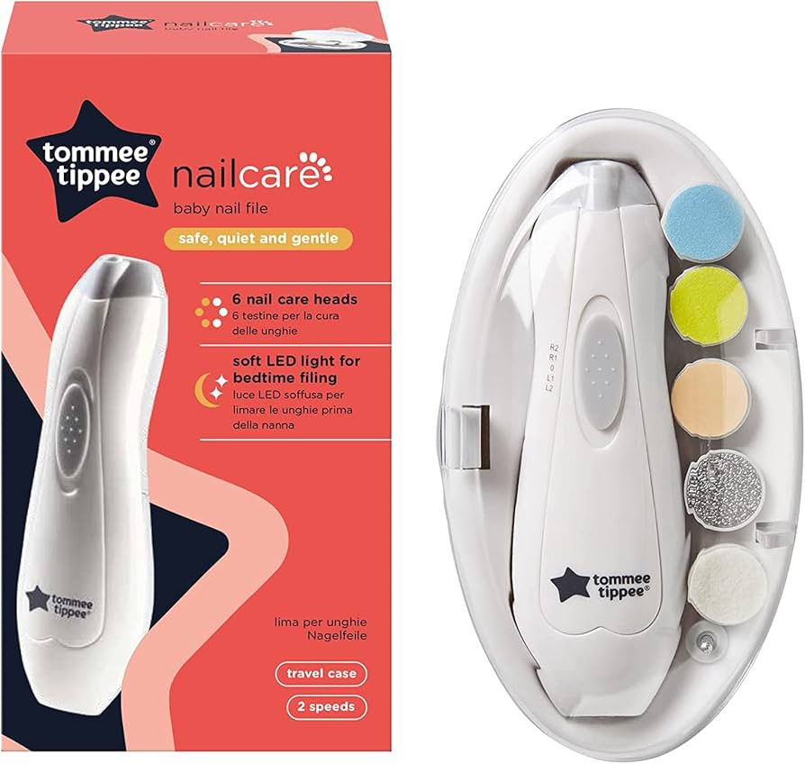 Tommee Tippee Electric Baby Nail File, with Six Filing Heads for Baby and Adult Use, Infant Nail ... | Amazon (UK)