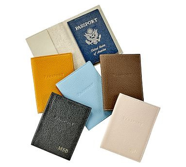Emery Leather Passport Cover | Pottery Barn (US)