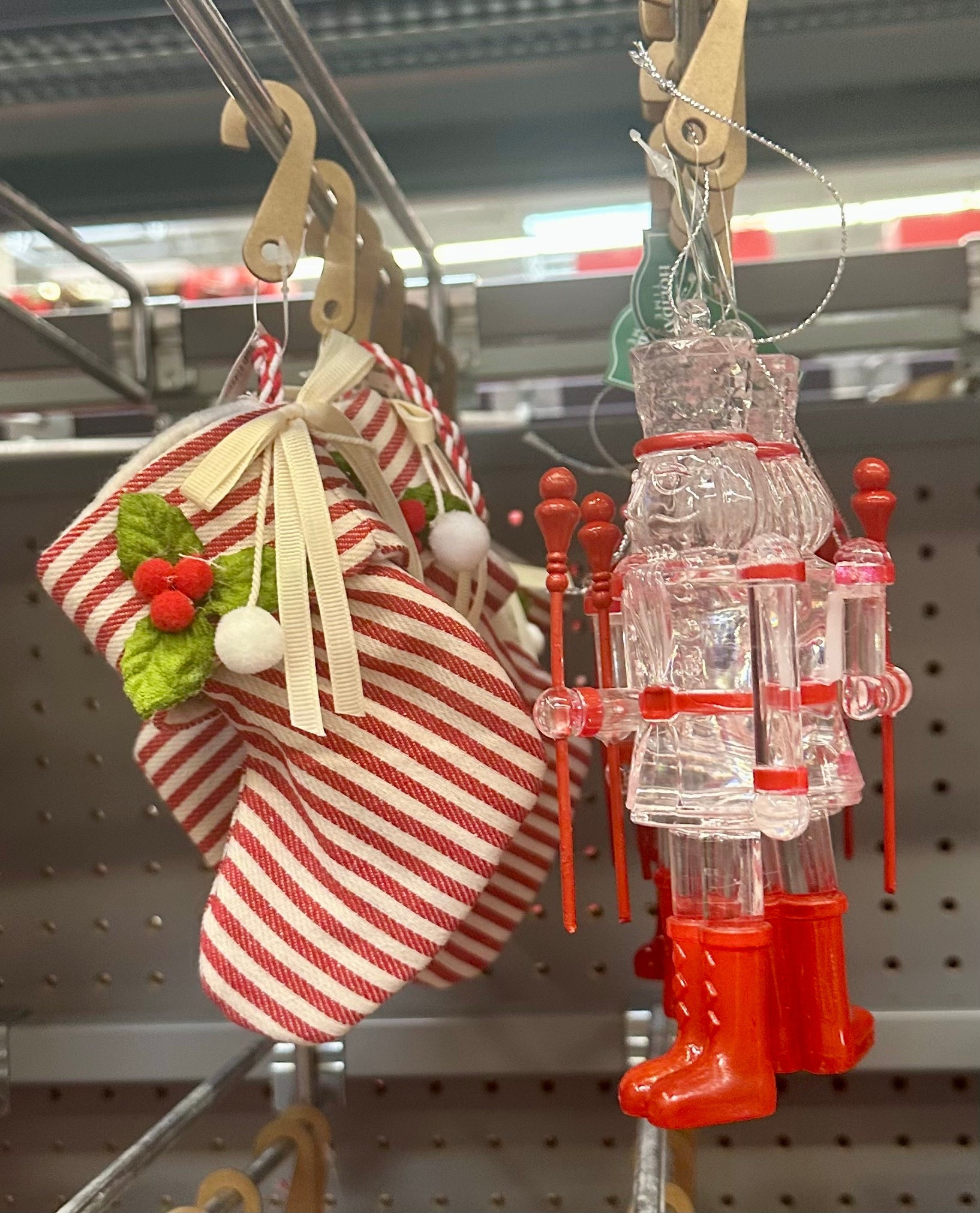Walmart Christmas Finds - the ornaments are even cuter this year than previous years 😍

Striped Stocking Ornament & Clear/Red Nutcracker Ornament

Christmas Home. Trim the Tree. Christmas Tree Ornaments. Christmas Decorations

#LTKSeasonal #LTKHome