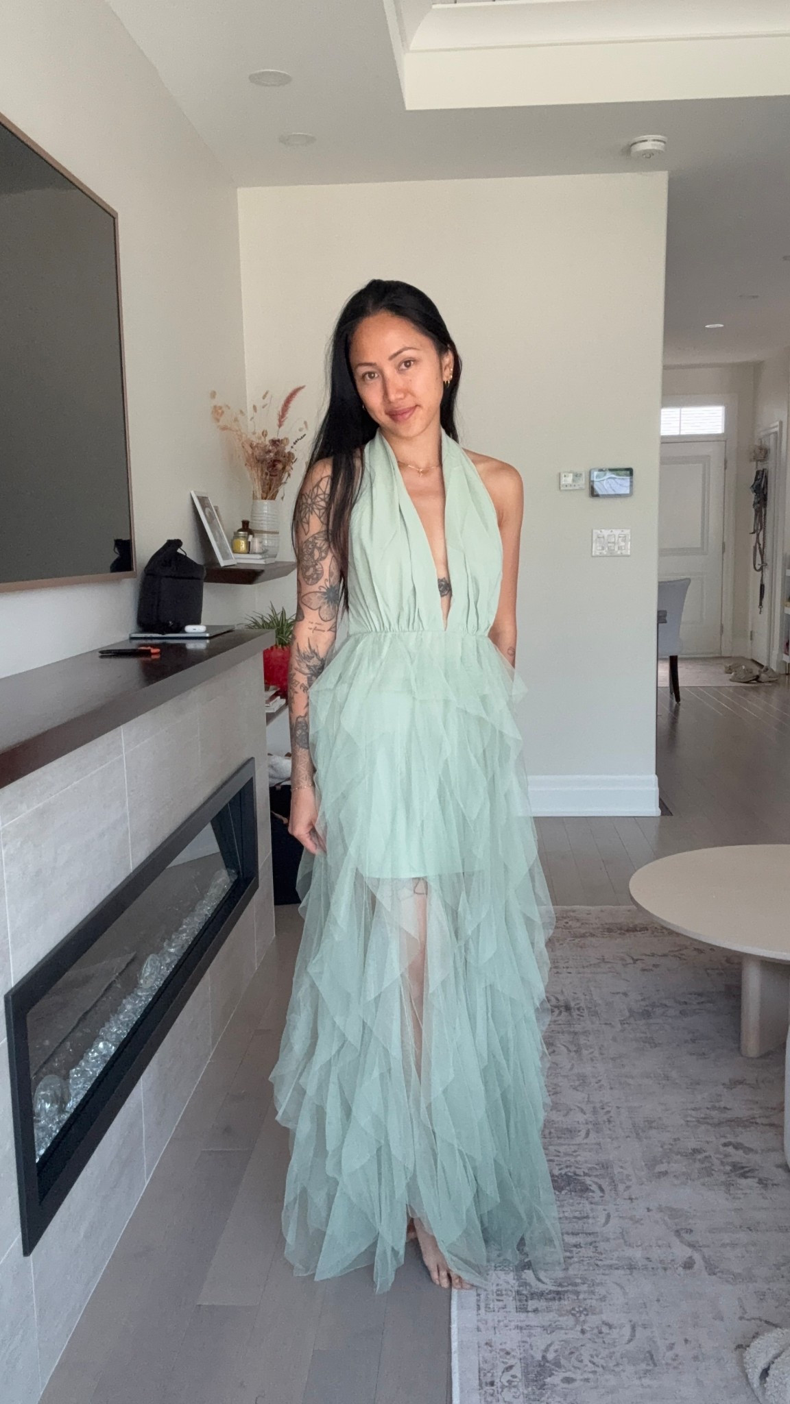 green wedding guest dress 💚🍀🌿🐢