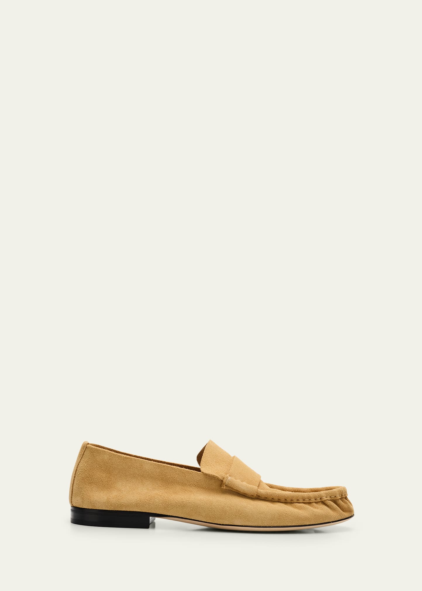 THE ROW Calf Suede Slip-On Loafers | Bergdorf Goodman