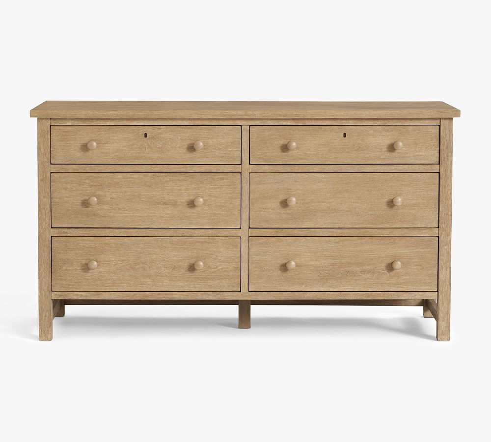 Farmhouse 6-Drawer Wide Dresser, Seadrift | Pottery Barn (US)
