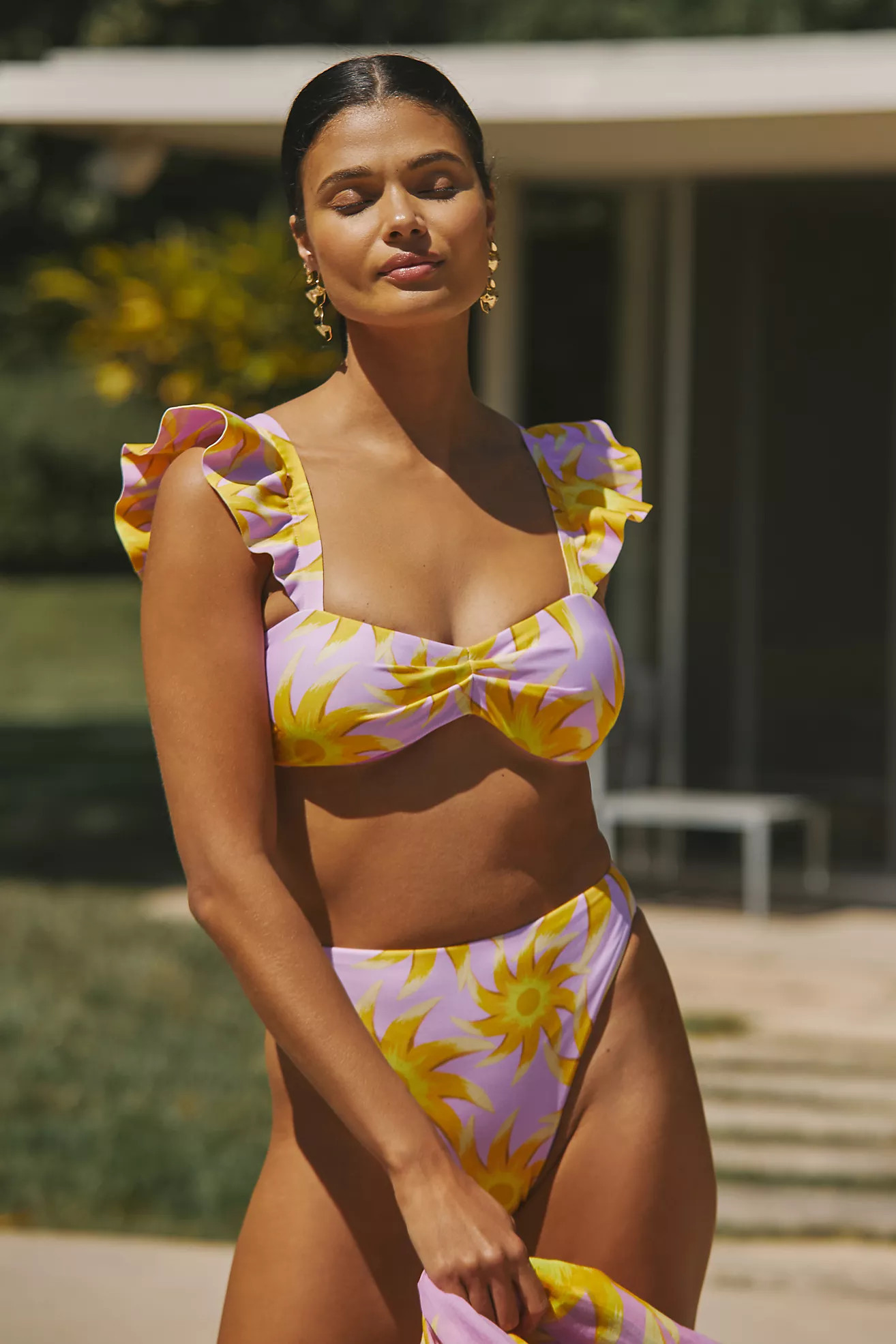 Farm Rio High-Waisted Bikini Bottoms | Anthropologie (US)