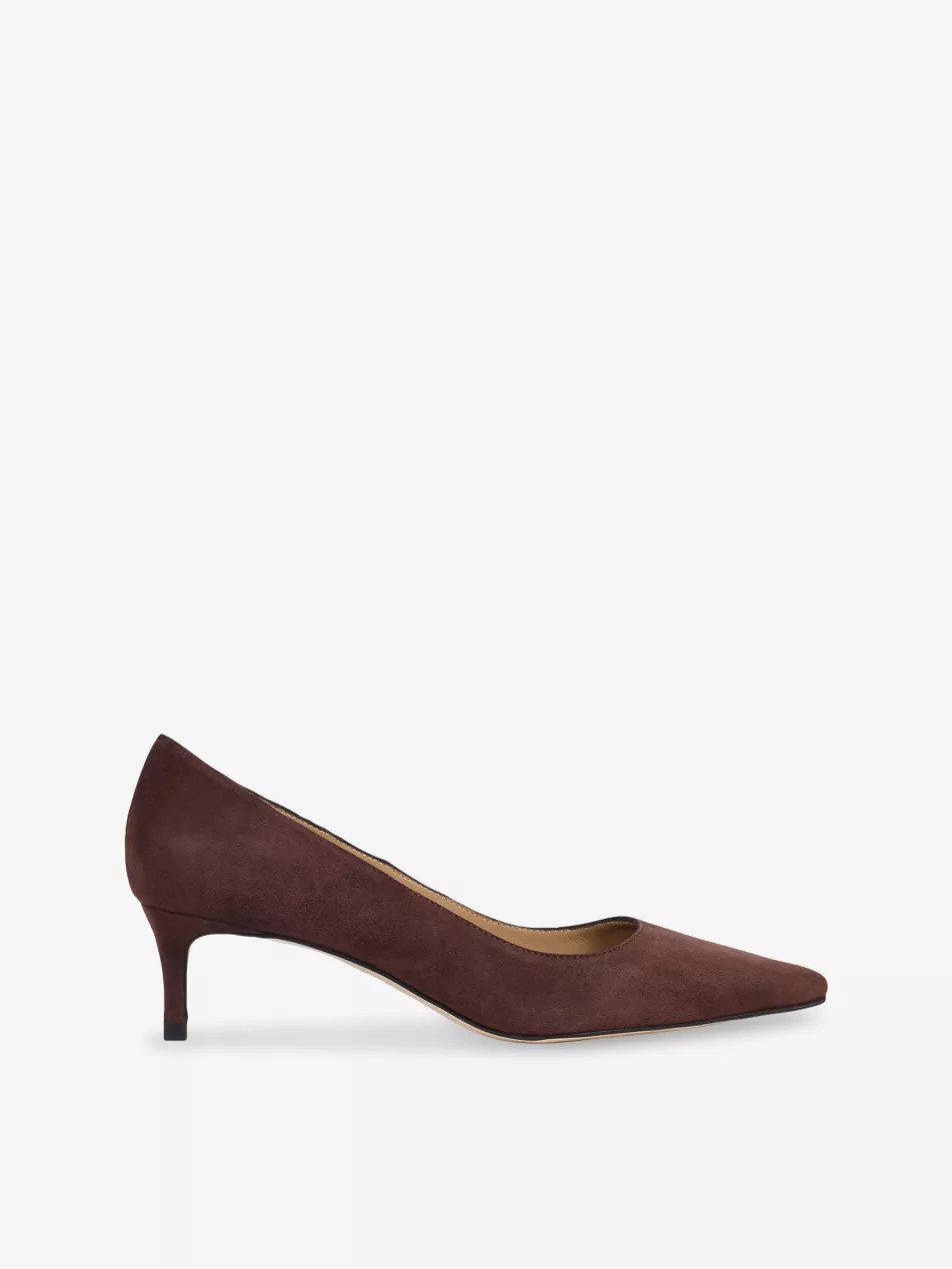 Ava Kitten-Heel Suede Courts | Selfridges