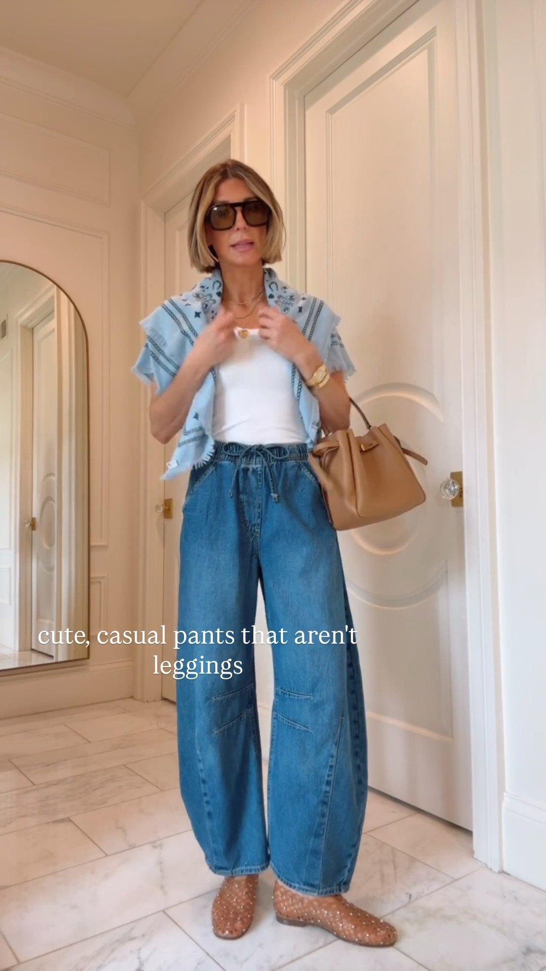 Casual summer outfit. 

Jeans fit true to size and I'm wearing an XS.

#LTKsummer #LTKjeans