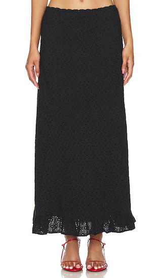 Lizzie Maxi Skirt in Black | Revolve Clothing (Global)