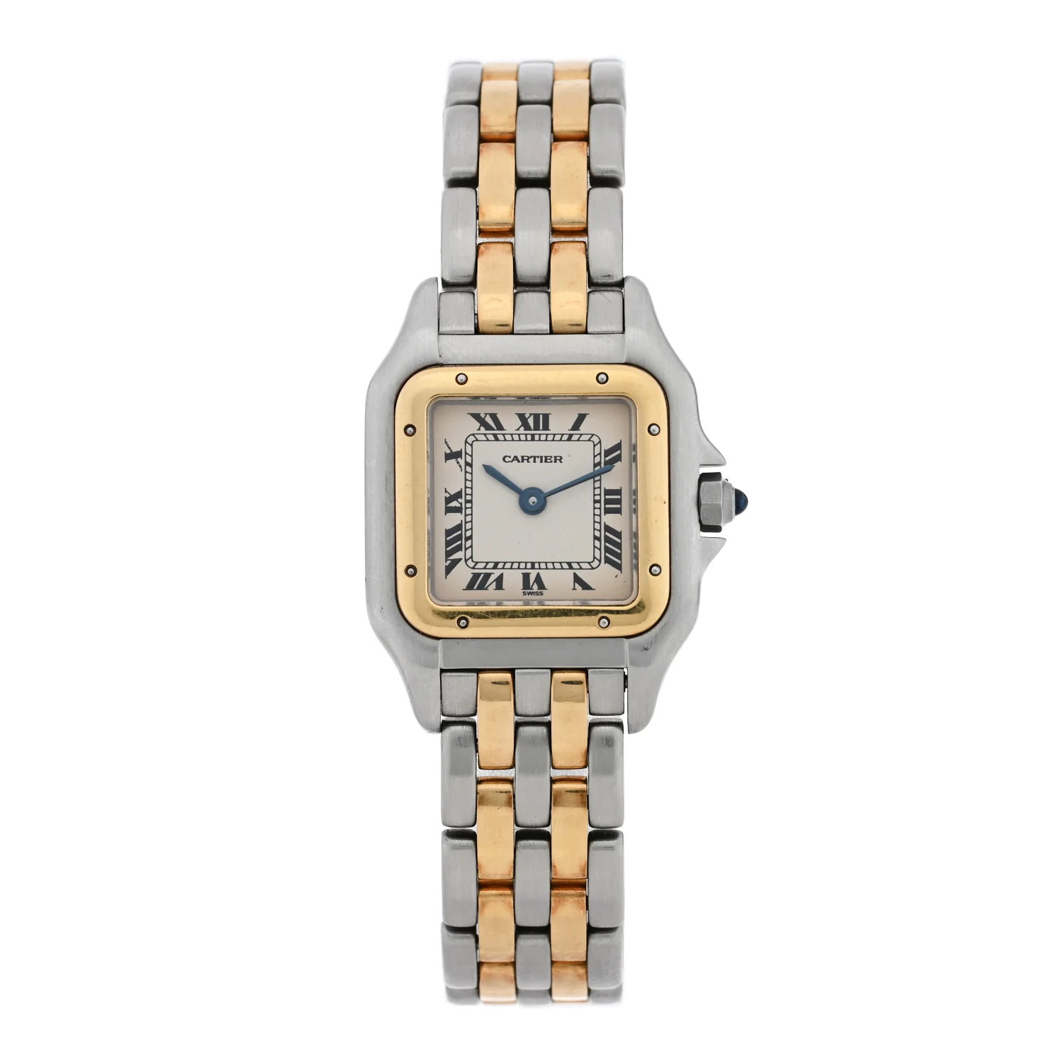 Stainless Steel 18K Yellow Gold 22mm Panthere Quartz Watch | FASHIONPHILE (US)