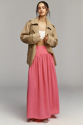 Maeve Drop-Waist Maxi Skirt | Anthropologie (US)