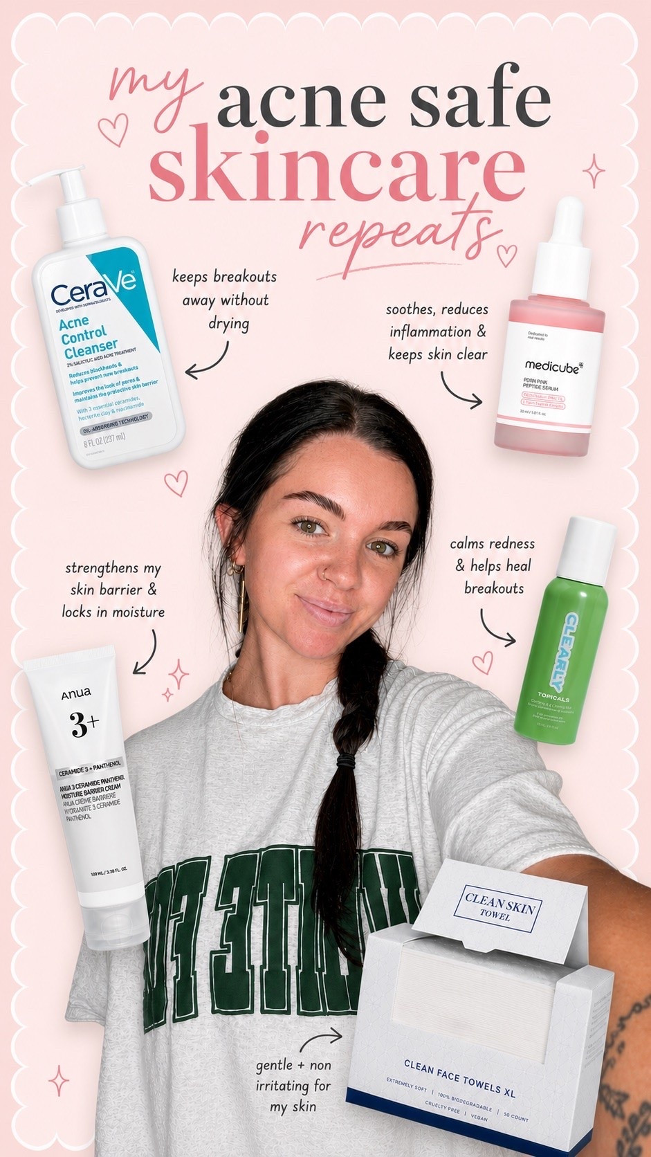 Getting off birth control wrecked my skin. Finding these products have been game changing for my acne! All have been re-purchased over and over - tried & true. 🤍

#LTKgrwm #LTKselfcare #LTKBeauty