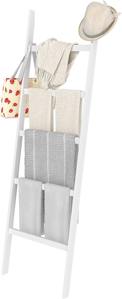WTZ Blanket Ladder, 5-Layer Towel Racks, Blanket Holder with Anti-Slip Construction Home Decor, D... | Amazon (US)