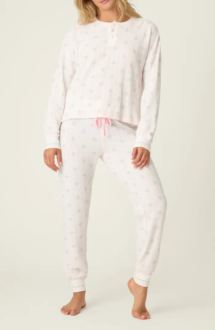 Brushed Thermal Knit Pajamas | Nordstrom