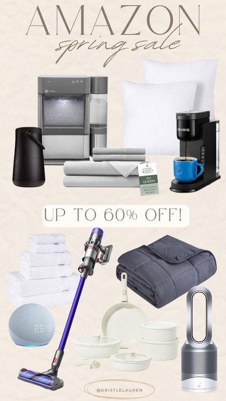 Amazon home finds up to 60% off!! 

GE nugget ice maker, home essentials, vacuums, Dyson products, coffee makers, etc. 

#LTKsalealert #LTKfindsunder50 #LTKhome