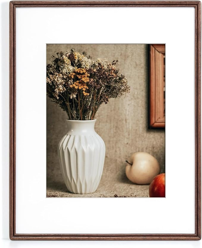 16X20 Picture Frame, Natural Solid Walnut Wood Photo Frame with High Tempered Glass, Handcrafted ... | Amazon (US)