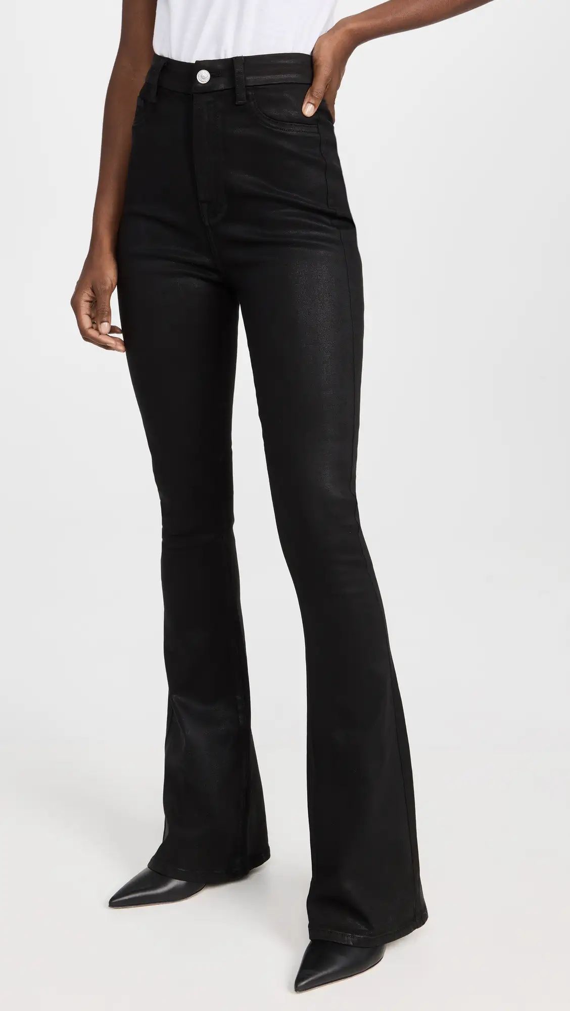 7 For All Mankind Ultra Hr Skinny Boot Coated Jeans | Shopbop | Shopbop