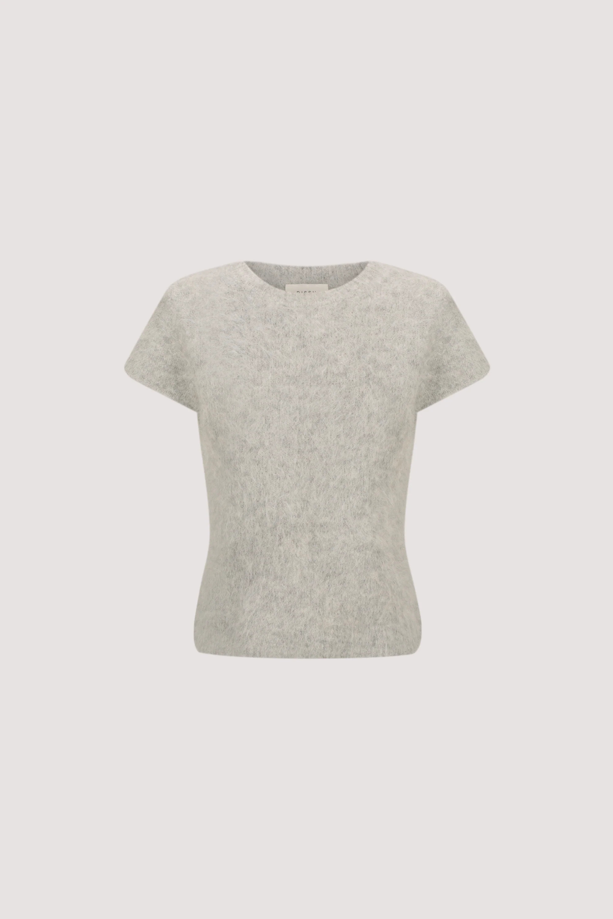 SALMA SILVER CAP SLEEVE KNIT TOP | DISSH