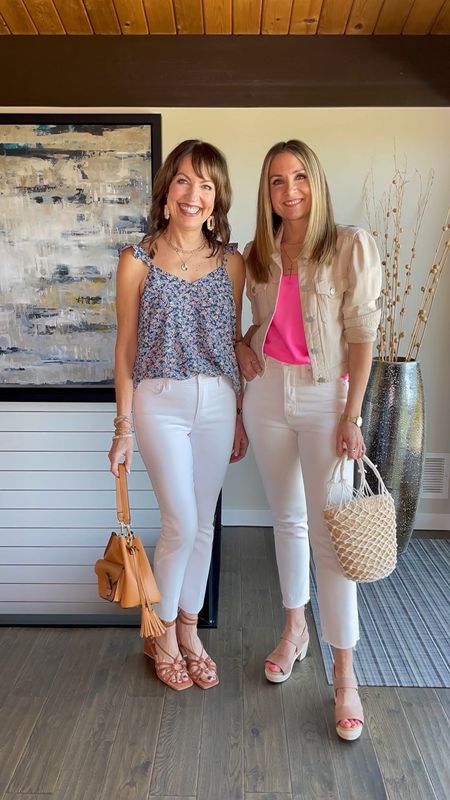 WHITE JEANS: We tried them on so you don’t have to!!🤗 White jeans can be tricky, but we found several pairs that are on-trend, not see-through, and flattering!👏🏼😅 Stay tuned for more reels featuring white denim in all different cuts and styles! Do you need a new pair of white jeans for spring??🌸😎
•
These crop straight leg pairs are two of our absolute favorites!💗
Comment “LINKS” for the links to our outfits delivered to your inbox! You can also shop our looks on the @shop.ltk app or on lastseenwearing.com!
Happy Sunday!!❤️

Madewell, Kut from the Kloth, white denim, pink cami, kohls, express, workwear, office outfit, weekend outfit, summer outfit, spring style

#LTKstyletip #LTKunder100 #LTKFind