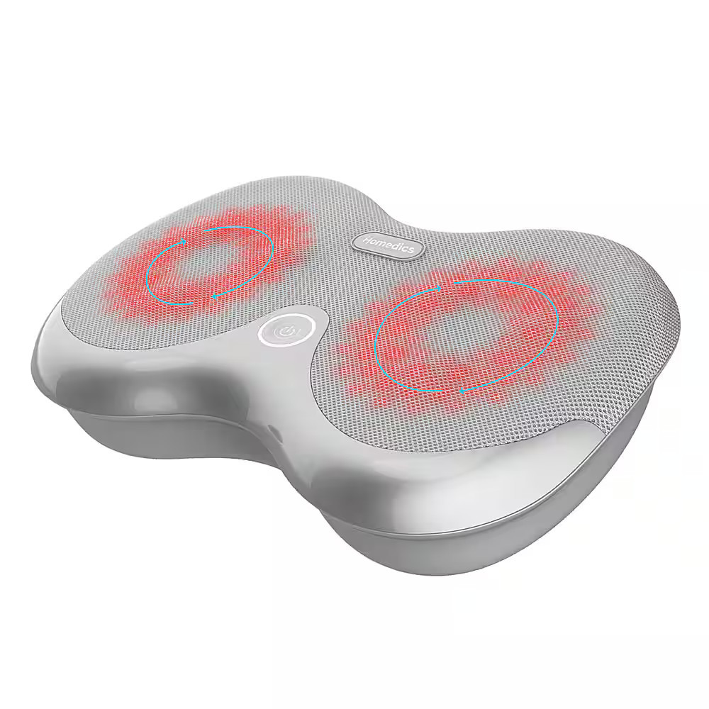 Homedics - Shiatsu Foot Massager with Heat - Gray | Best Buy U.S.