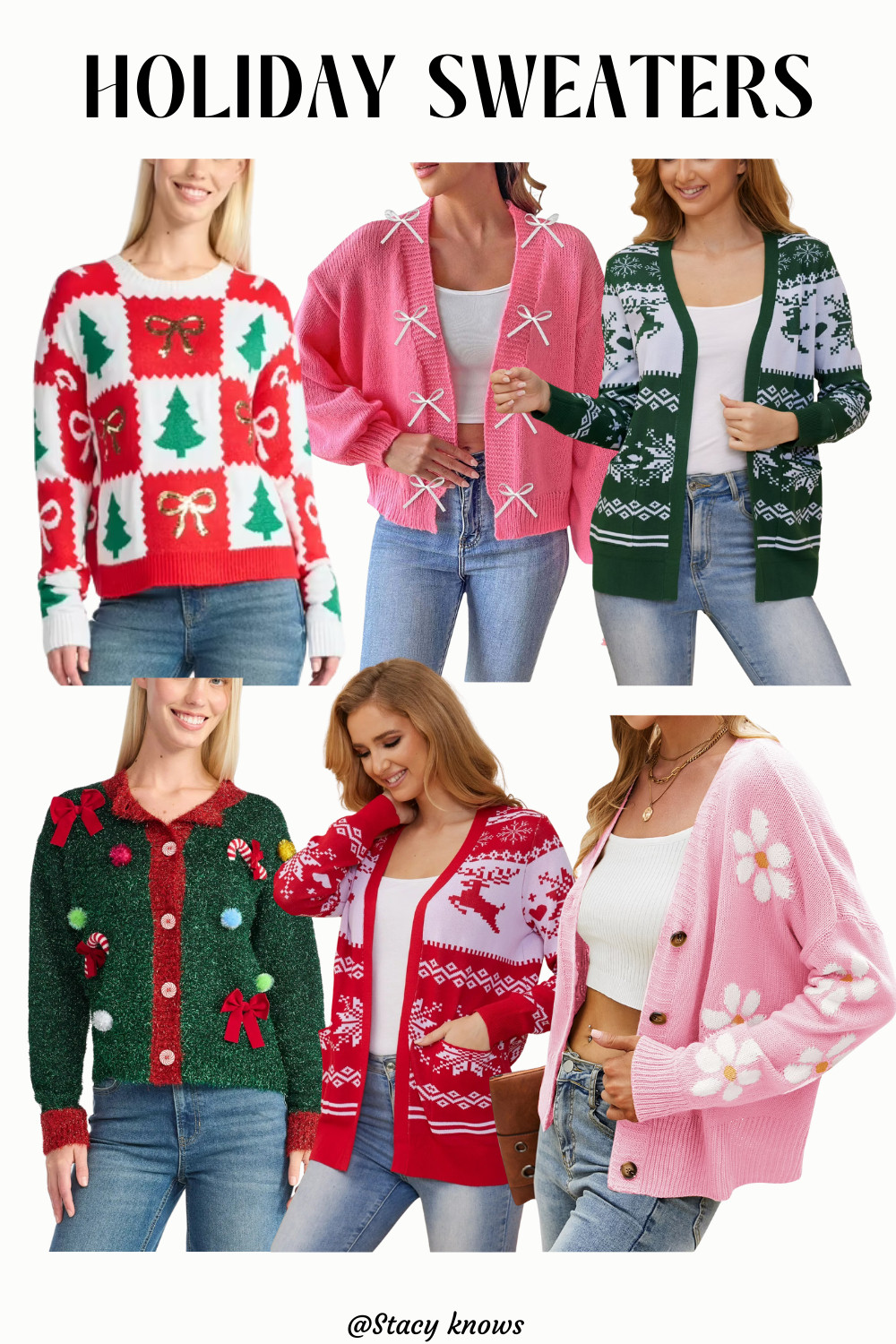 Get festive and cozy! I've rounded up the best holiday sweaters for every party, office event, and cozy night in! From subtly chic to completely cheerful, find your perfect match linked on my LTK. Happy holidays! 
#LTKholidaystyle #HolidaySweater #ChristmasSweater #FestiveFashion #CozyVibes #HolidayOOTD #SweaterWeather #HolidayOutfits #LTKgiftguide #ChristmasStyle 

 #LTKGiftGuide #LTKHoliday #LTKootd
