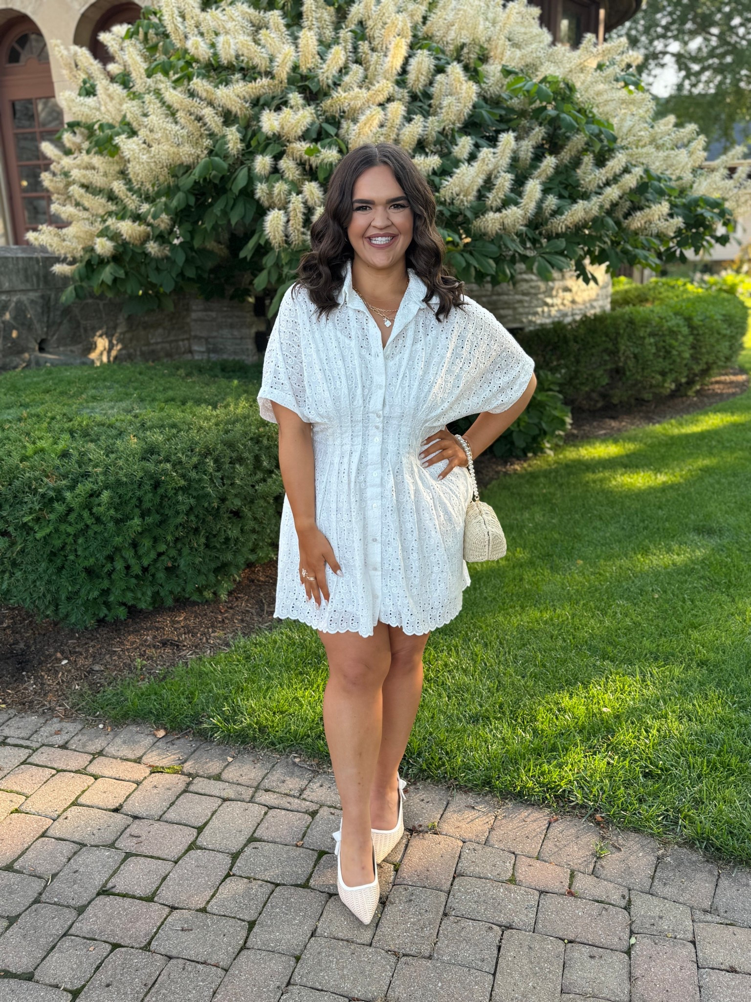 The perfect eyelet dress for summer! And it’s so flattering and high quality! 

#LTKPlusSize #LTKMidsize #LTKSeasonal