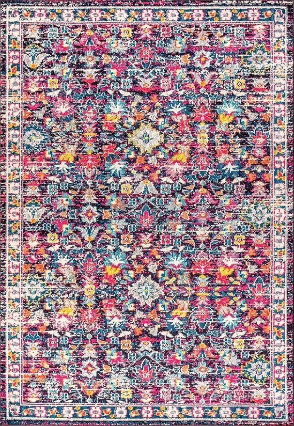 JONATHAN Y MDP200A-8 Modern Persian Boho Floral Bohemian Vintage Country Indoor Area-Rug Country ... | Amazon (US)
