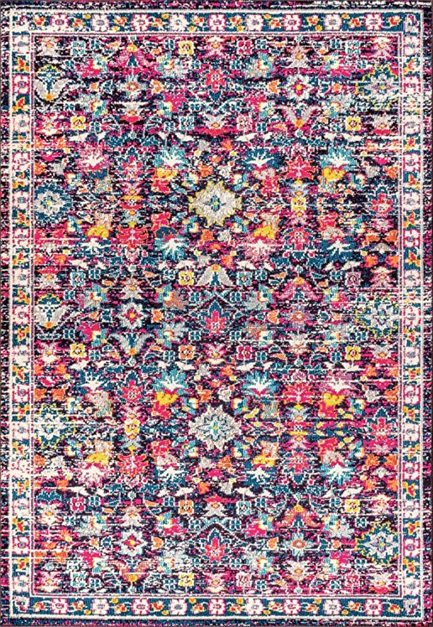 JONATHAN Y MDP200A-8 Modern Persian Boho Floral Bohemian Vintage Country Indoor Area-Rug Country ... | Amazon (US)