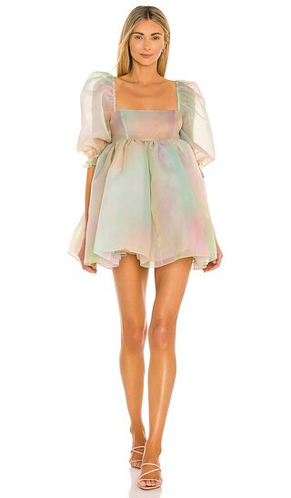 Puff Dress in Rainbow | Revolve Clothing (Global)