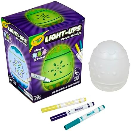 Crayola Light-Ups - Egg, Recolorable Light Up Egg, Easter Craft Decoration, Easter Egg Toy for Ki... | Amazon (US)