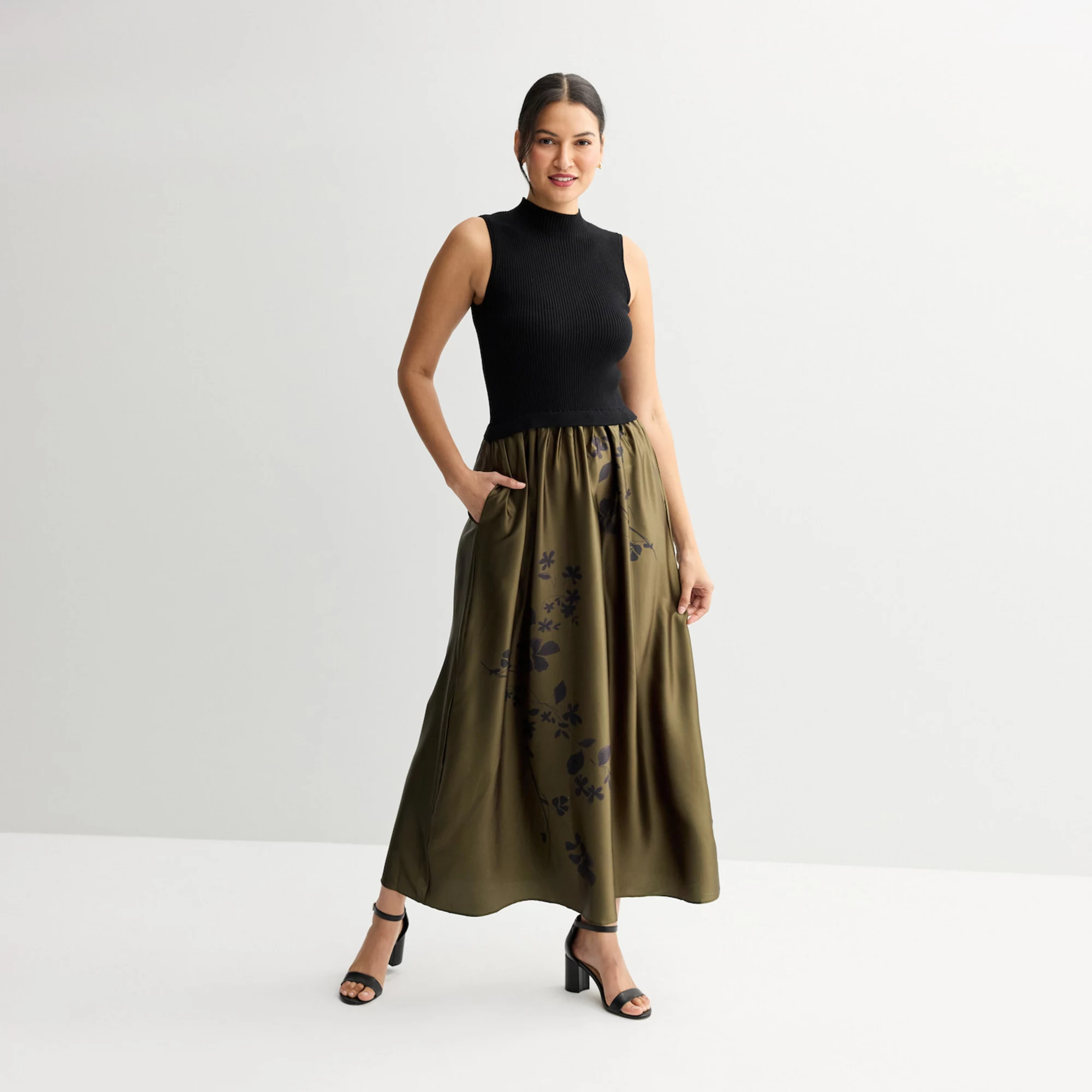 Women's Taylor 2-Piece Mockneck Sweater & Maxi Skirt Set | Kohl's