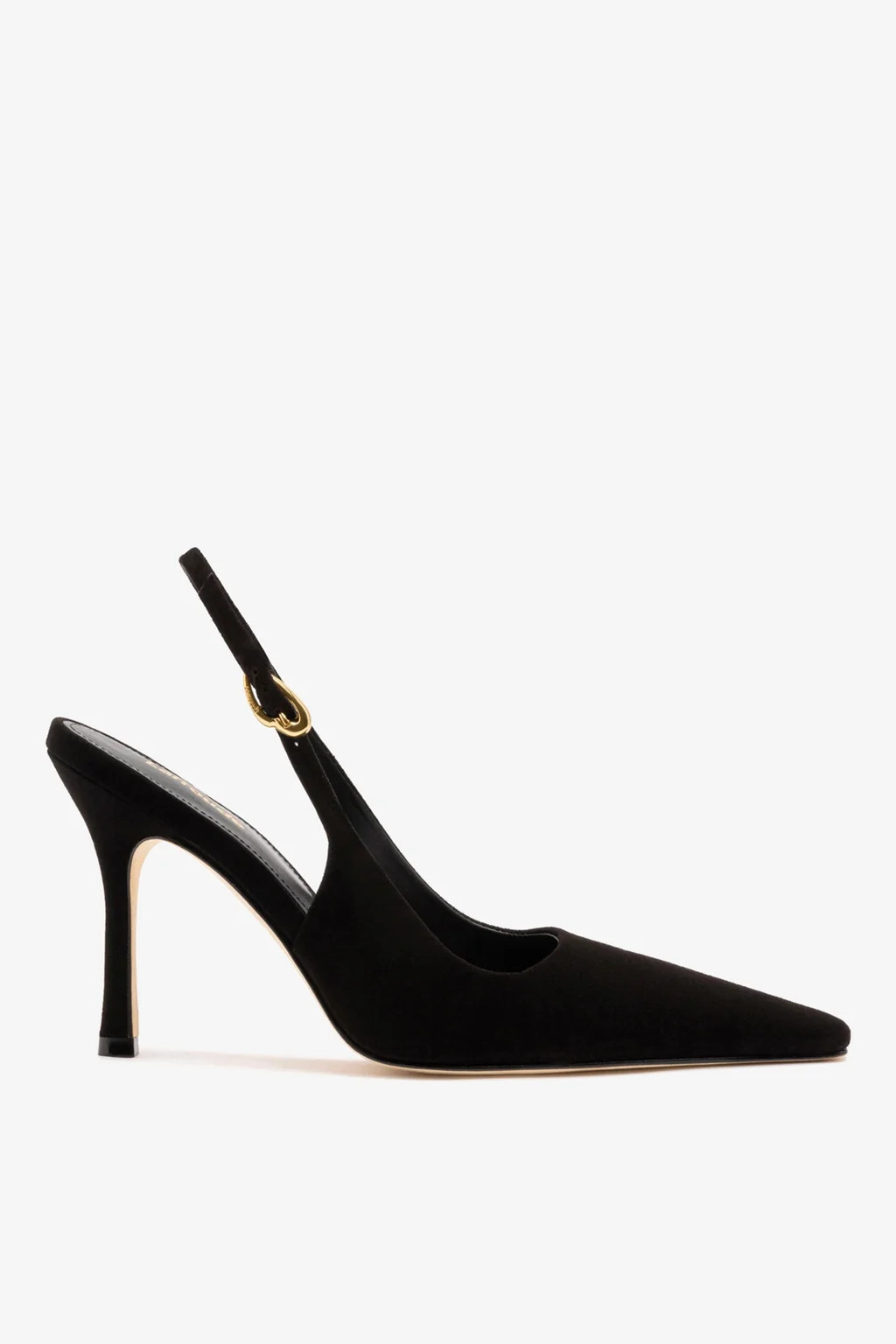 Carine Pump In Black Leather | Larroude