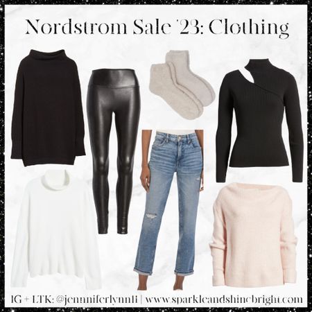 My picks for clothing from the #Nsale. The Free People sweater + Spanx faux leather leggings are staples in my wardrobe + last for years 

#LTKxNSale #LTKunder100 #LTKFind