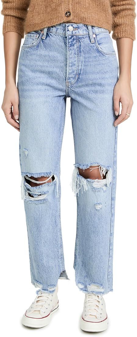 Free People FP Movement Women's Tapered Baggy Boyfriend Jeans | Amazon (US)