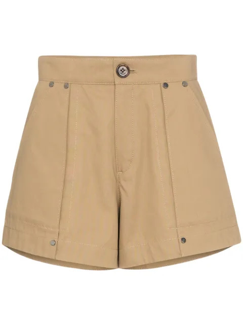 ChloéShort flare cintura alta | FarFetch BR