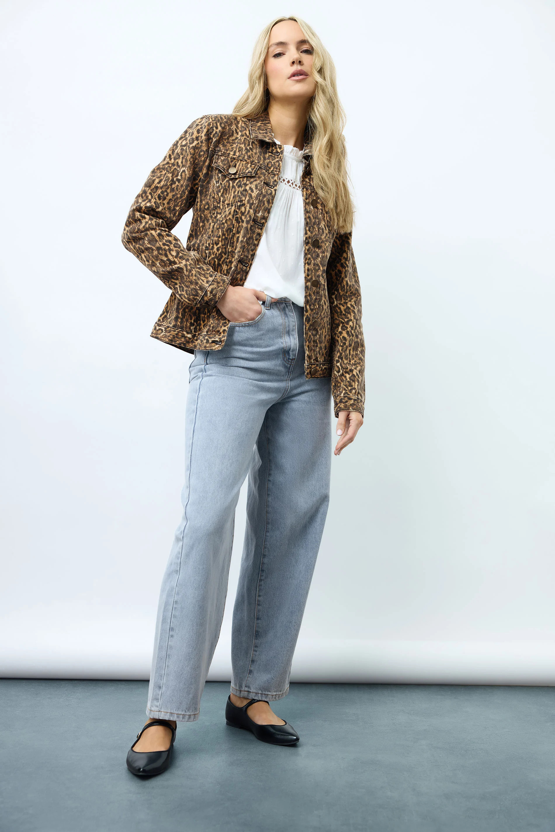 LTS Tall Light Blue Wash Barrel Leg Jeans | Long Tall Sally