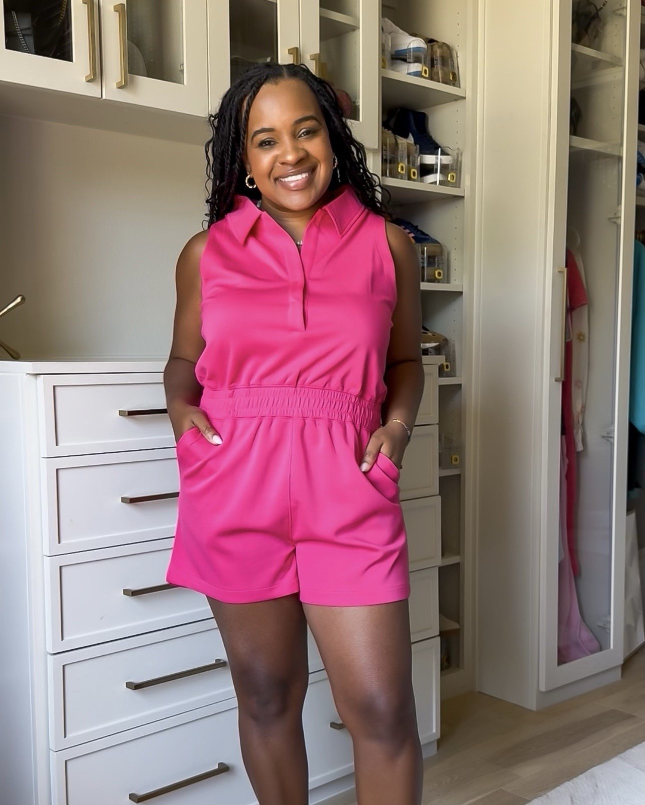 Love this romper for busy days! 🙌🏽 It’s so flattering and comfortable

#LTKgrwm #LTKMidsize #LTKootd