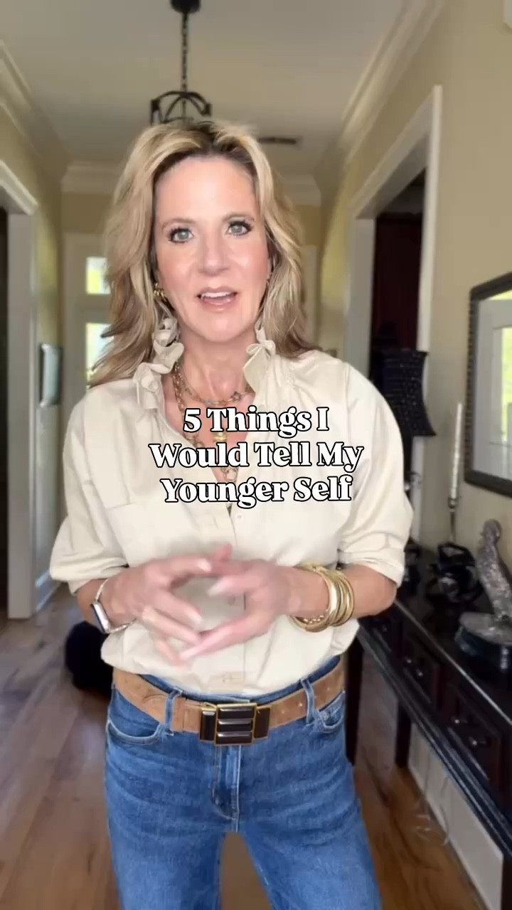 

There are so many things I wish I could go back and tell my younger self… but mostly this…

Confidence matters more than anything you’re wearing.

You don’t need to save the outfit. You don’t need to try every trend. And you definitely don’t need more just for the sake of more.

The older I get, the more I realize style isn’t about labels or chasing what’s next… it’s about wearing what actually feels like you.

And once you figure that out, everything else just falls into place.

For the star necklace and pendant from Bracha, use code TRACEY15 for 15% off.

#LTKootd #LTKstorytime #LTKOver40