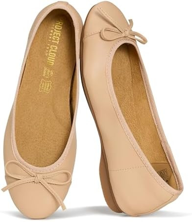 Project Cloud Ballet Flats for Women Shoes - Genuine Leather Insole and Lightweight Mary Jane Fla... | Amazon (US)