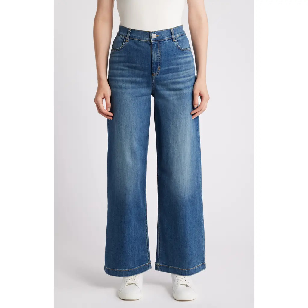 Masai Copenhagen Passang Wide Leg Jeans in Basic Denim at Nordstrom, Size Large | Nordstrom