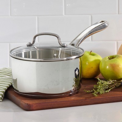 Cuisinart Classic 2.5qt Stainless Steel Saucepan with Cover - 831925-18: Even-Heating, Dishwasher & Oven-Safe Pot | Target