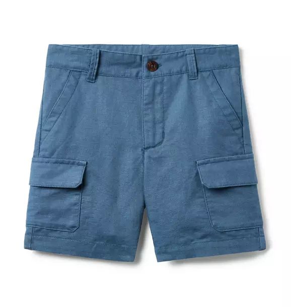 Linen-Cotton Cargo Pocket Short | Janie and Jack