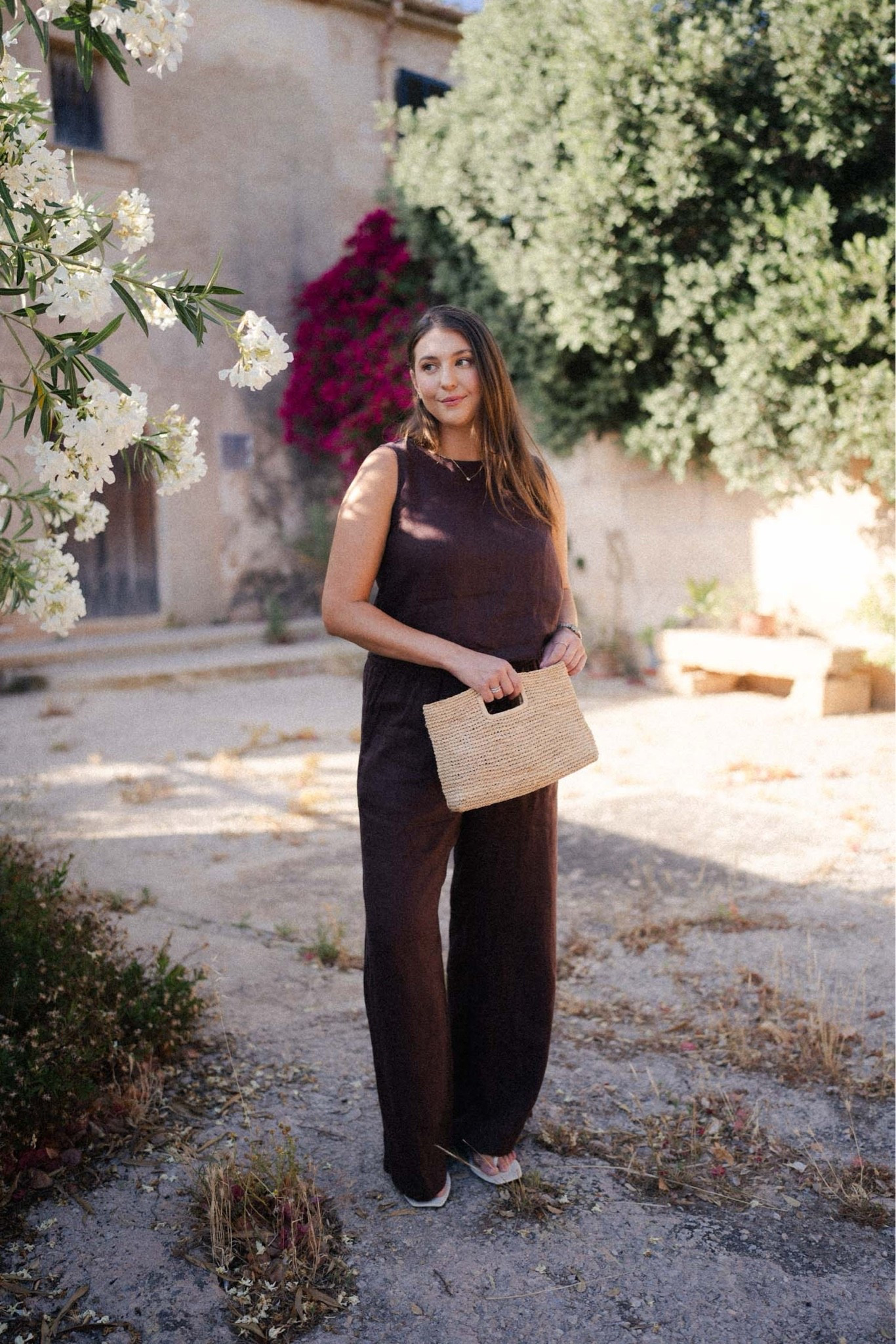 Chocolate brown linen sets are having a moment 🤎 Effortless, elevated, and perfect for vacation days, summer dinners, and European travel style.

chocolate brown outfit, linen set, matching set, resort wear, vacation outfit, European summer style, neutral outfit, linen pants, sleeveless top, woven clutch, travel outfit, chic summer outfit, effortless style, old money aesthetic, capsule wardrobe, summer fashion 2026

#LTKootd #LTKTravel #LTKMidsize