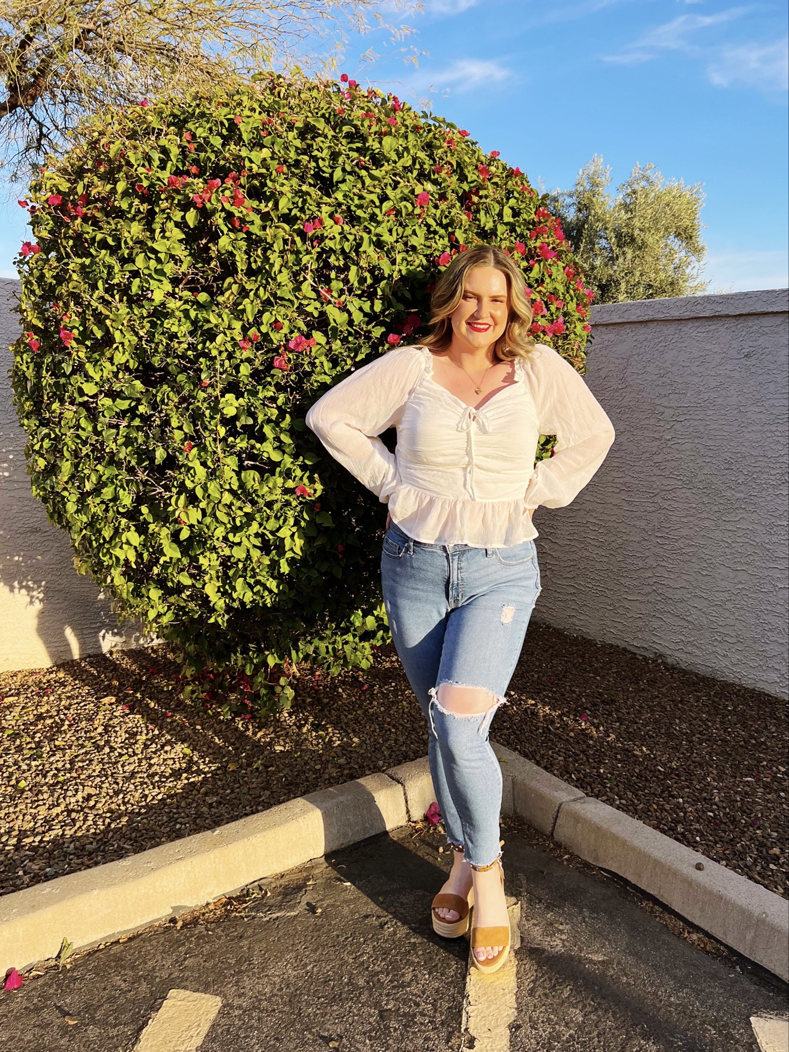 This top from Walmart is super cute and very flattering for $15! It’s light weight and can be easily dressed up or down depending on your style! It’s available in two colors and various sizes as well. I’m wearing a Size Large and I think it fits TTS! 🤍 #walmart #walmartfashion #walmartfinds

#LTKstyletip #LTKfindsunder50 #LTKmidsize