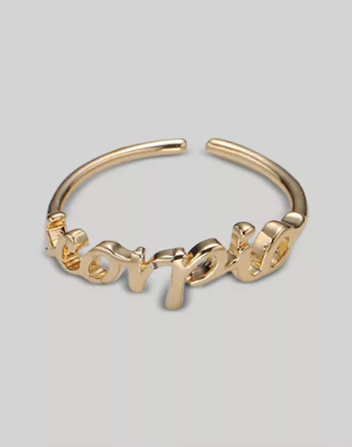 Abcrete & Co. Adjustable Zodiac Ring | Madewell