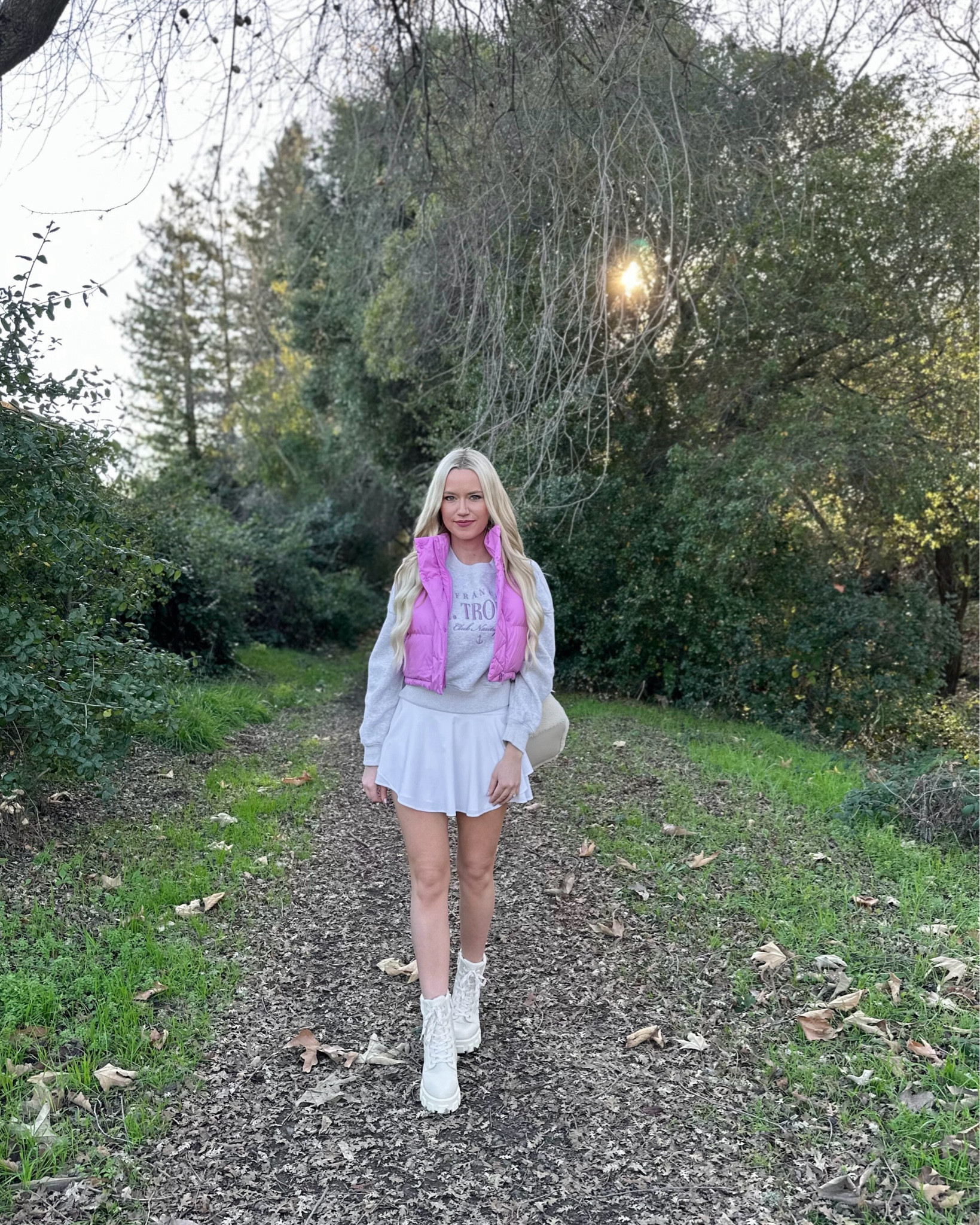 Love layering puffer vests over crewneck sweaters!

Sweatshirt: XS
Puffer Vest: Dahlia Mauve, 6
Skirt: White, 4

Lululemon Wunder Puff | Lululemon Court Rival | Tennis Skort | Athleisure Skirt | Crewneck Sweatshirtt

#LTKstyletip #LTKSeasonal