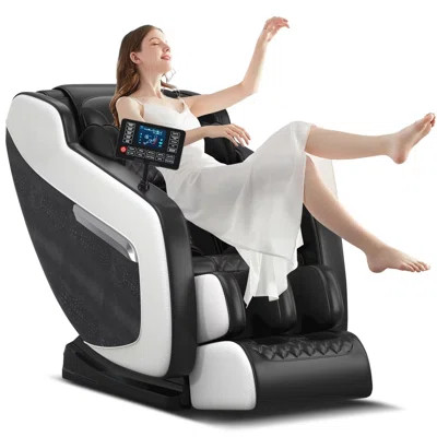 Full Body Shiatsu Massage Chair with Zero Gravity, Back Heat Therapy, Foot Rollers, Extendable Footrest, and Air Compression - Ideal for Relieving Mus | Wayfair Professional