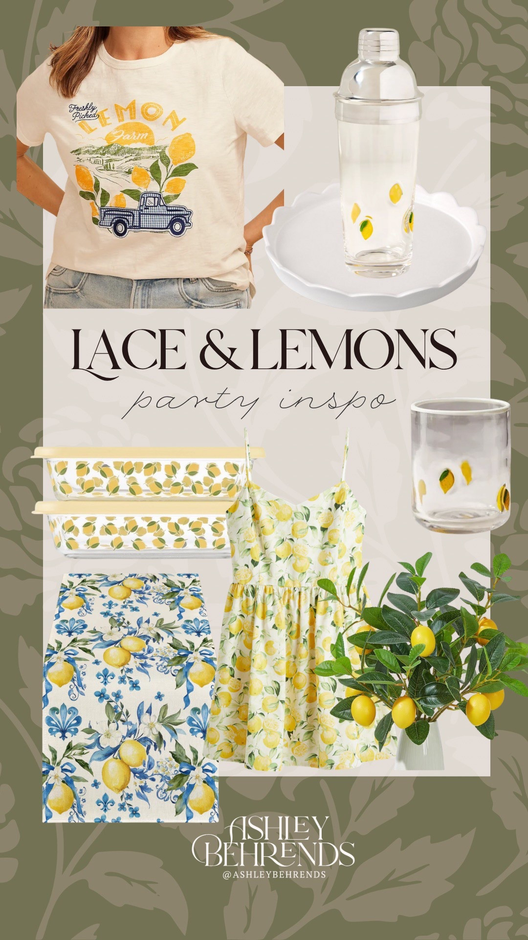 I am completely convinced that life is better with theme parties. These home and fashion finds are perfect for the lemons and lace party inspo of my dreams. These lemon print containers are perfect for a serving and this plant looks so real!

#LTKPlusSize #LTKSeasonal #LTKHome