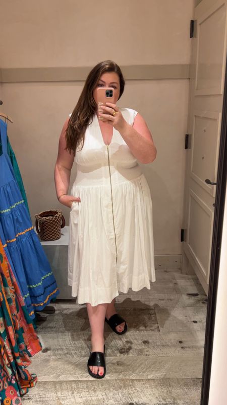Summer Dress, Anthropologie try on haul, white dress plus size, wearing size 2x true to size. Bustier dress plus size, white summer dress 

#LTKPlusSize #LTKSeasonal #LTKMidsize