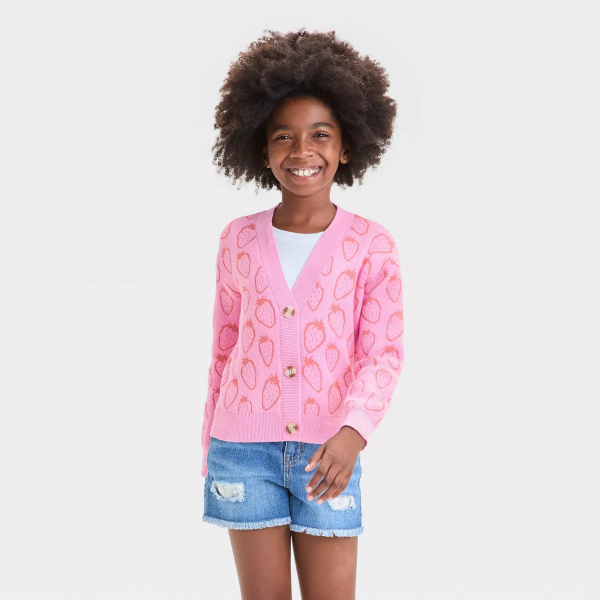 Girls' Button-Front Cardigan - Cat & Jack™ | Target